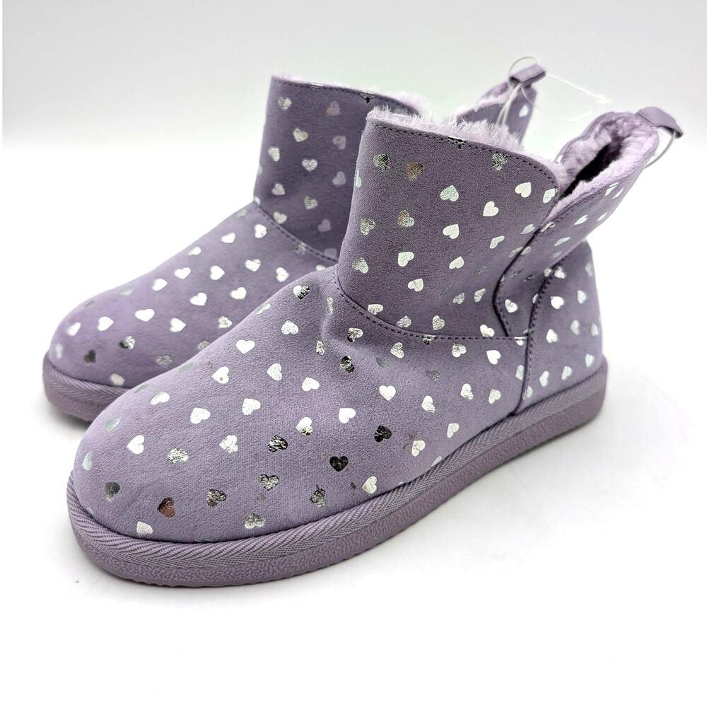 Harper Canyon Elly Cozy Short Boots Unisex Kids Lavender Size US2M EU33